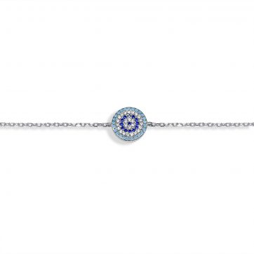 petsios Eye bracelet with zircon and turquoise stones