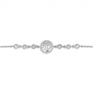 petsios Βραχιόλι δέντρο της ζωής με πέτρες ζιργκόν