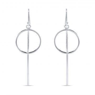 petsios Σκουλαρίκια κρεμαστός κύκλος