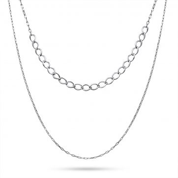 petsios Διπλό κολιέ αλυσίδες