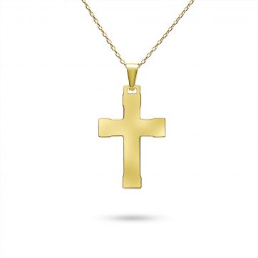 petsios Gold plated cross necklace 