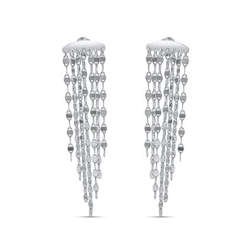 petsios Silver chain earrings