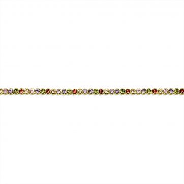 petsios Βραχιόλι επίχρυσο με πέτρες ζιργκόν