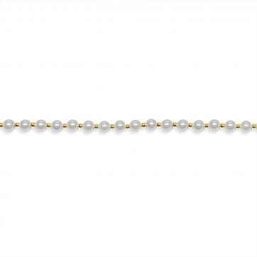 petsios Gold plated bracelet with pearls