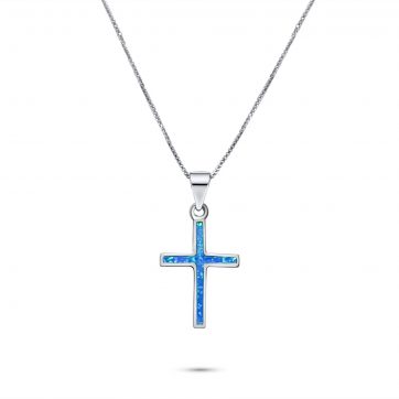 petsios Opal cross pendant