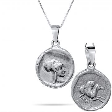 petsios Corinthian coin necklace