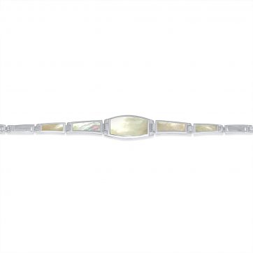 petsios Βραχιόλι μαίανδρος με πέτρες φίλντισι