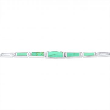 petsios Βραχιόλι μαίανδρος με πέτρες τιρκουάζ