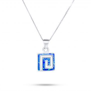 petsios Κολιέ μαίανδρος με πέτρες όπαλ