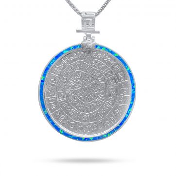 petsios Κολιέ δίσκος της Φαιστού με πέτρες όπαλ