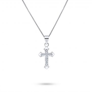 petsios Σταυρός με ζιργκόν πέτρες