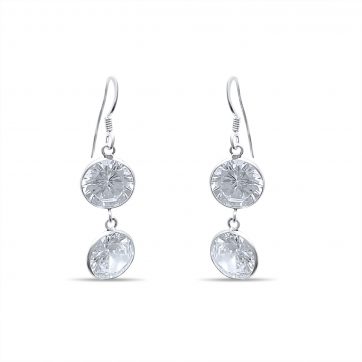 petsios Σκουλαρίκια κρεμαστά με πέτρες ζιργκόν