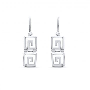 petsios Σκουλαρίκια κρεμαστά μαίανδρος 