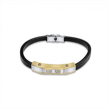 petsios Χειροπέδα από δέρμα και ατσάλι