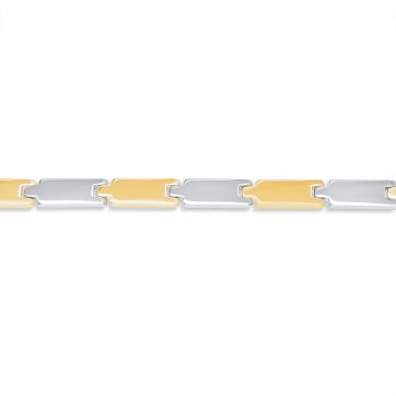 petsios Χειροπέδα ατσάλι δίχρωμη