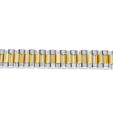 petsios Χειροπέδα ατσάλι δίχρωμη