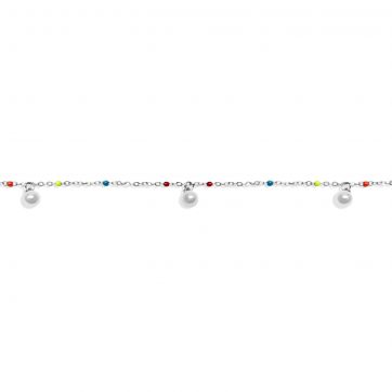 petsios Αλυσίδα ποδιού με κρεμαστές πέρλες