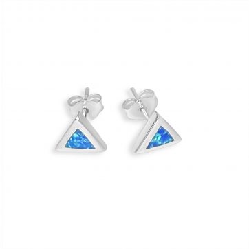 petsios Σκουλαρίκια καρφωτά με πέτρες όπαλ