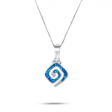 petsios Κολιέ μαίανδρος με πέτρες όπαλ