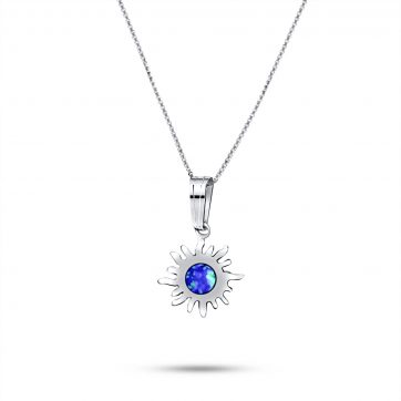 petsios Κολιέ ήλιος με πέτρα όπαλ