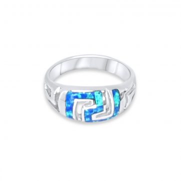 petsios Δαχτυλίδι με πέτρες όπαλ και μαίανδρο