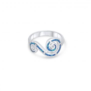 petsios Δαχτυλίδι με πέτρες όπαλ και μαίανδρο