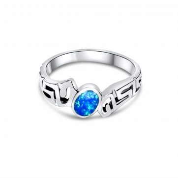 petsios Δαχτυλίδι με πέτρες όπαλ και μαίανδρο