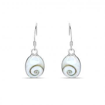 petsios Σκουλαρίκια με μάτι της θάλασσας κρεμαστά