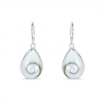 petsios Σκουλαρίκια με μάτι της θάλασσας κρεμαστά