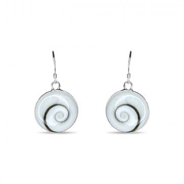 petsios Σκουλαρίκια με μάτι της θάλασσας κρεμαστά