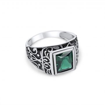 petsios Δαχτυλίδι με πέτρα ζιργκόν 