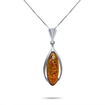 petsios Κολιέ με κεχριμπάρι