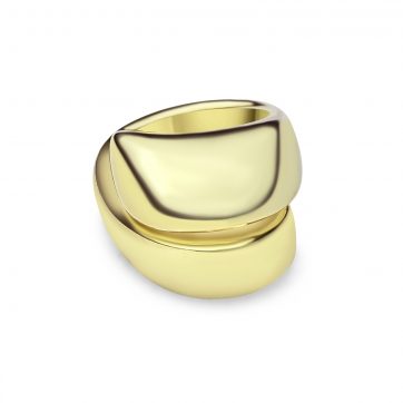 petsios Δαχτυλίδι λουστρέ επίχρυσο 