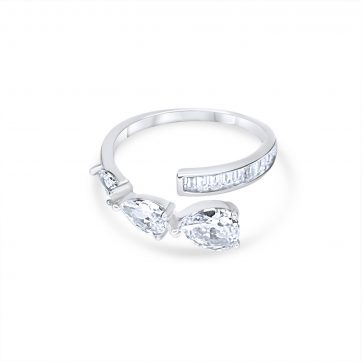 petsios Δαχτυλίδι με πέτρες ζιργκόν