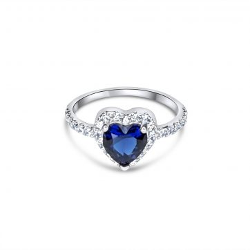 petsios Ring with sapphire and zircon stones