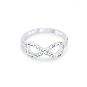 petsios Δαχτυλίδι άπειρο με πέτρες ζιργκόν