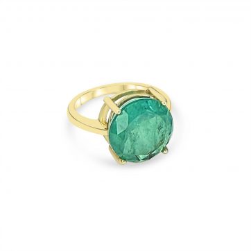 petsios Επίχρυσο δαχτυλίδι με πέτρα ζιργκόν 