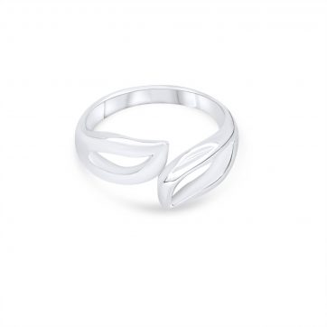 petsios Δαχτυλίδι με συνδυασμό λουστρέ και ματ