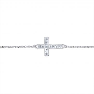 petsios Cross bracelet with zircon stones