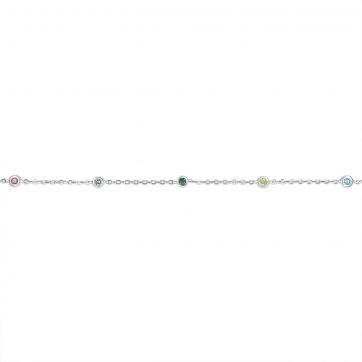 petsios Βραχιόλι με χρωματιστές πέτρες ζιργκόν