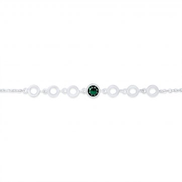 petsios Βραχιόλι με πέτρα σμαράγδι