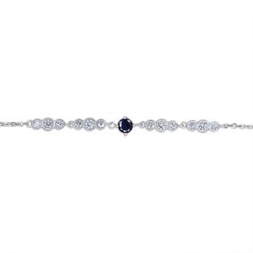 petsios Bracelet with sapphire and zircon stones