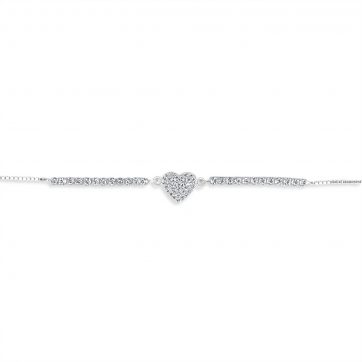 petsios Heart bracelet with zircon stones