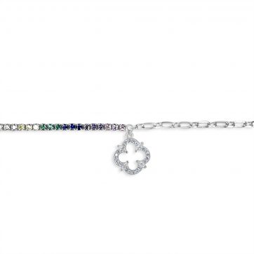 petsios Bracelet with multicoloured zircon stones
