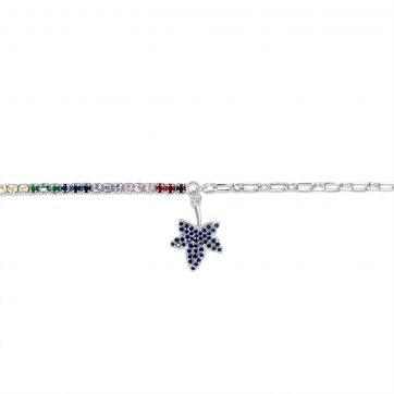 petsios Βραχιόλι με χρωματιστές πέτρες ζιργκόν