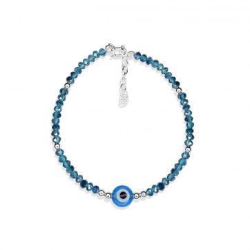 petsios Βραχιόλι μάτι με πέτρες τιρκουάζ