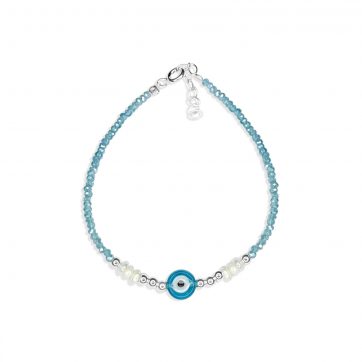 petsios Βραχιόλι μάτι με πέτρες τιρκουάζ