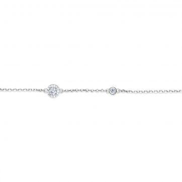 petsios Αλυσίδα ποδιού με πέτρες ζιργκόν