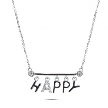 petsios Κολιέ με πέτρες ζιργκόν