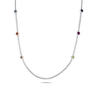 petsios Necklace with zircon stones